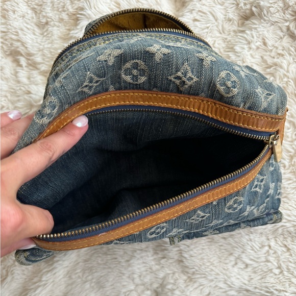 Louis Vuitton | Blue Monogram Denim Baggy GM | Vintage Rare - Picture 7 of 12